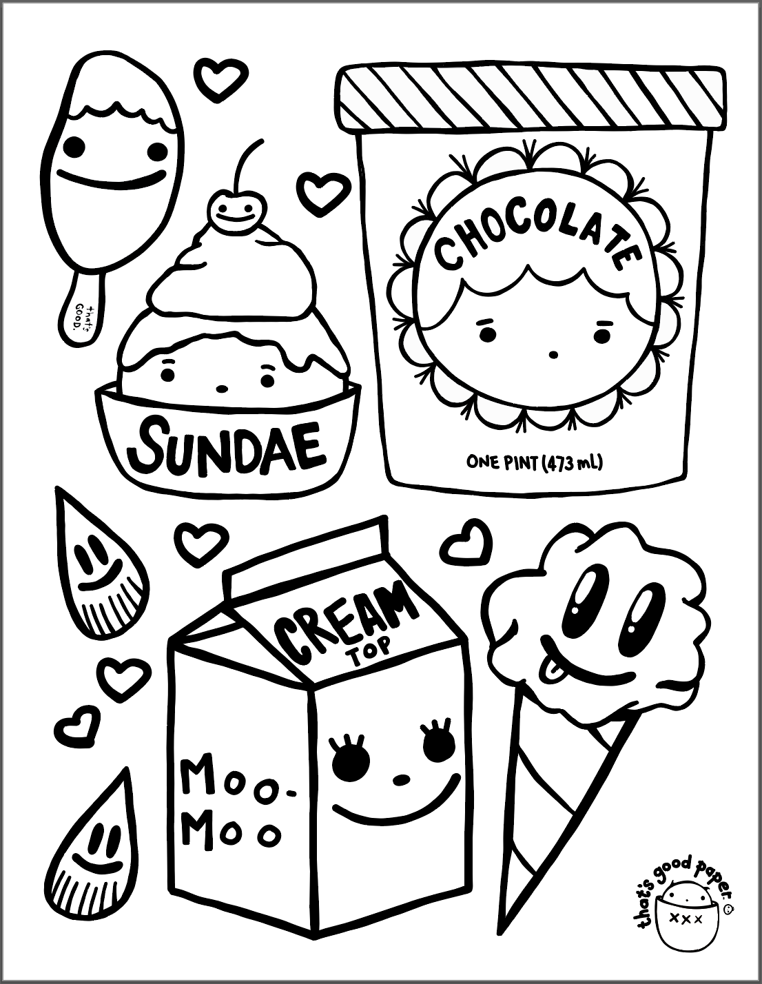 Super Snack Printable Coloring Sheets DIGITAL DOWNLOAD | Jessica Yamasaki