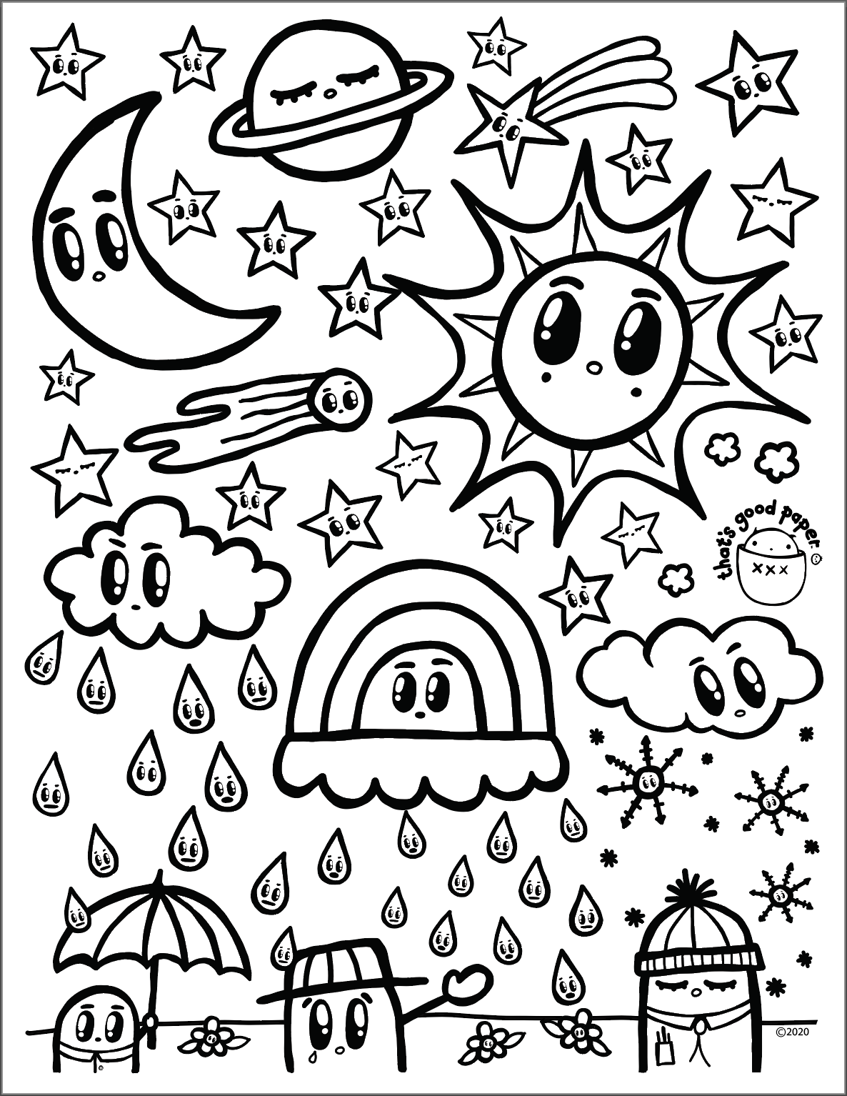 weather coloring pages